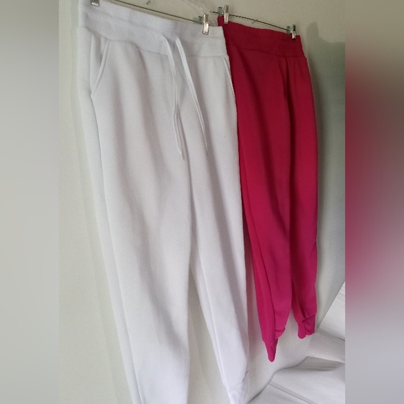 Love Streak Drawstring "Fluff Lined Jogger" White Sweatpants -Size: Large - NWT - Picture 5 of 10